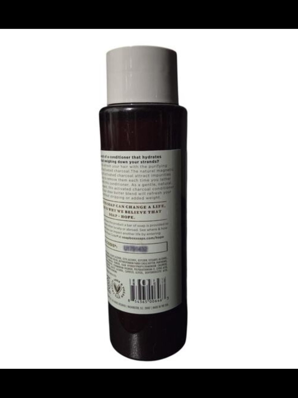 Soapbox Activated Charcoal Conditioner - Detoxify & Refresh - Picture 2 of 2